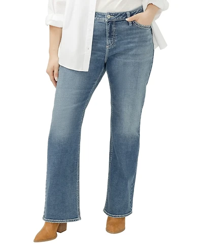 Silver Jeans Co. Plus Suki Mid Rise Curvy Fit Slim Bootcut