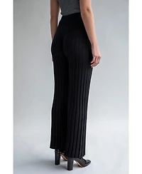 Sskein Women's Marcelle Pleated Knit Trousers