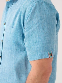 Koy Clothing Men's Regular Fit Short Sleeve Linen Shirt