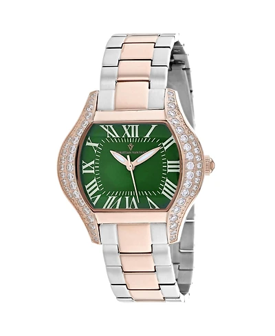 Christian Van Sant Women's Bianca Green Dial Watch - CV1835