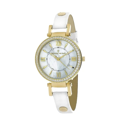 Christian Van Sant Women's Petite White Mop Dial Watch - CV8132
