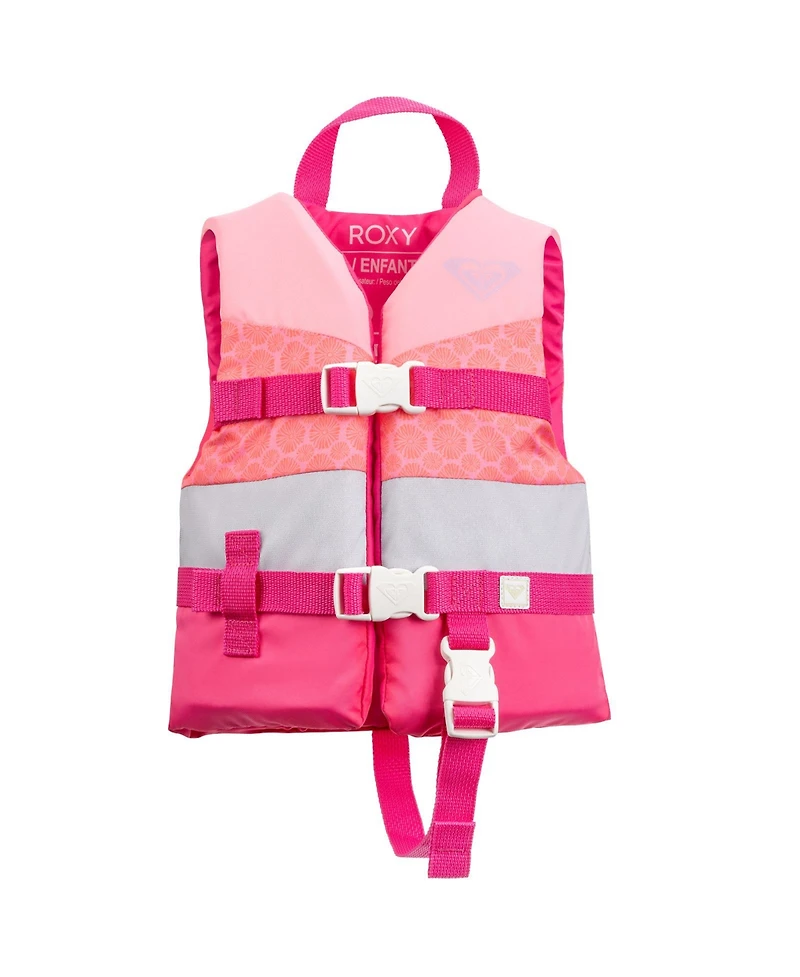 Roxy Life Vest Uscg Approved for kids, Lightweight Epe Foam with Quick-Release Buckles