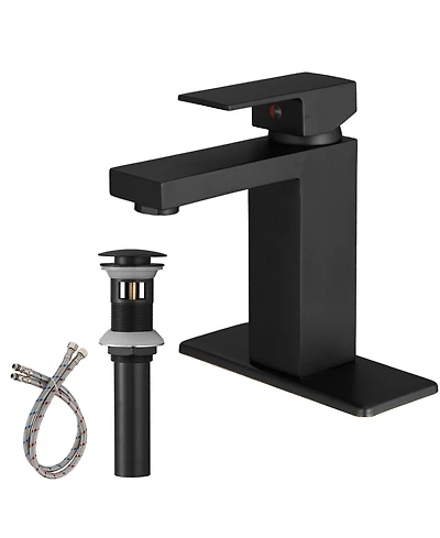 Greenspring Single Hole Single-Handle Low-Arc Bathroom Faucet With Pop-up Drain Assembly Oil Rubbed Bronze