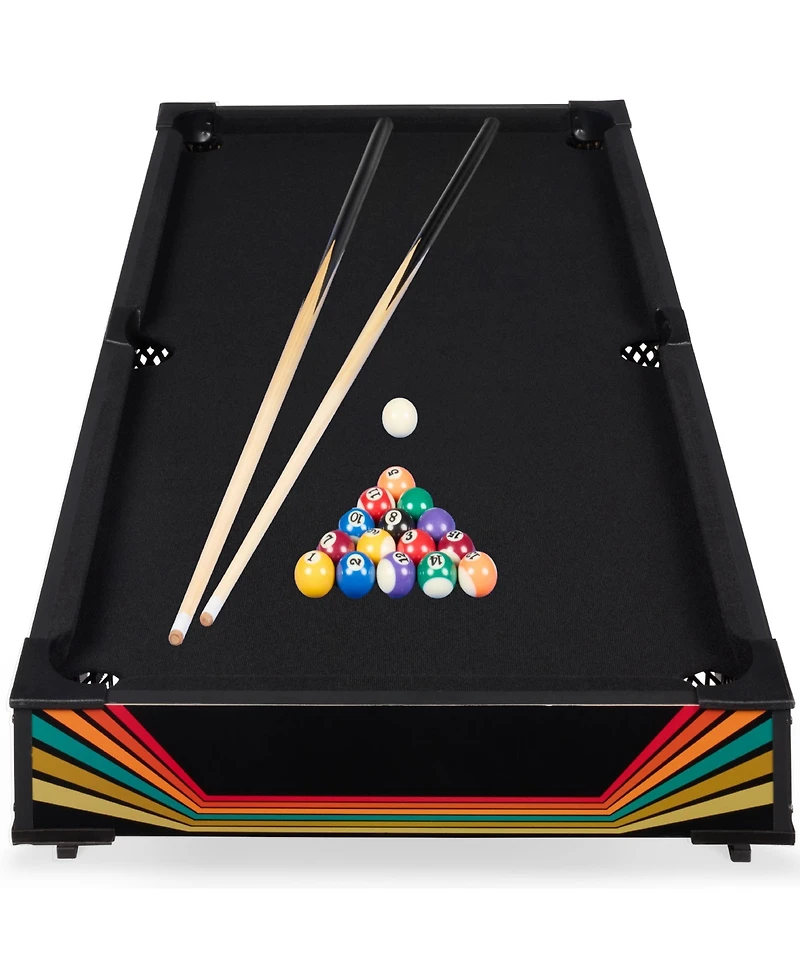 Best Choice Products 40in Tabletop Billiard Table, Pool Game Table w/ 2 Cue Sticks, Ball Set, Storage Bag