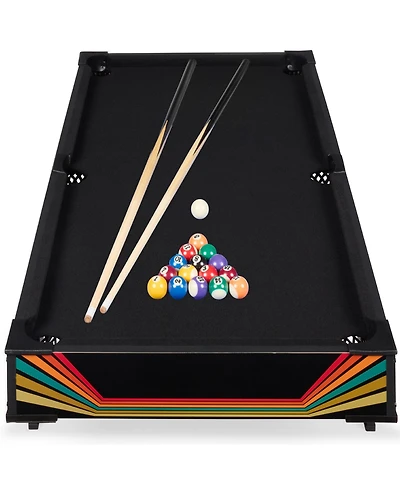 Best Choice Products 40in Tabletop Billiard Table, Pool Game Table w/ 2 Cue Sticks, Ball Set, Storage Bag