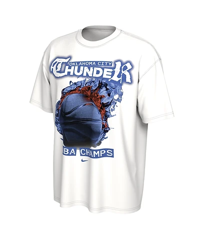 Nike Men's and Women's White Oklahoma City Thunder 2025 Nba Finals Champions Celebration Parade Roster T-Shirt