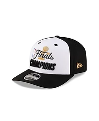 New Era Men's White/Black Oklahoma City Thunder 2025 Nba Finals Champions Parade 9SEVENTY Stretch-Snap Adjustable Hat