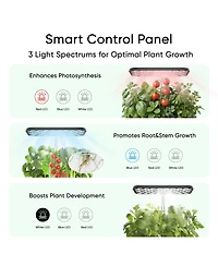 SonicGrace Indoor Hydroponic Growing System with Led Grow Light