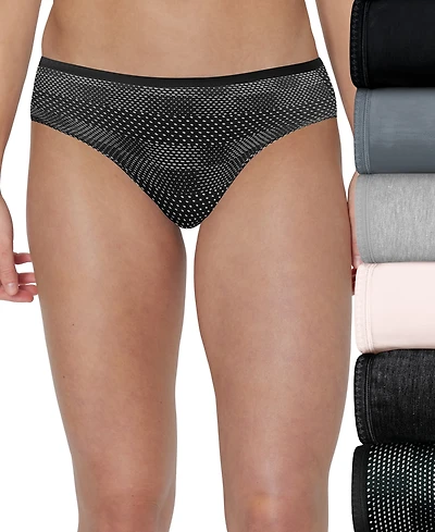 Hanes Women's 6-Pk. Ultimate Breathable Cotton Bikini Underwear 42H6CC