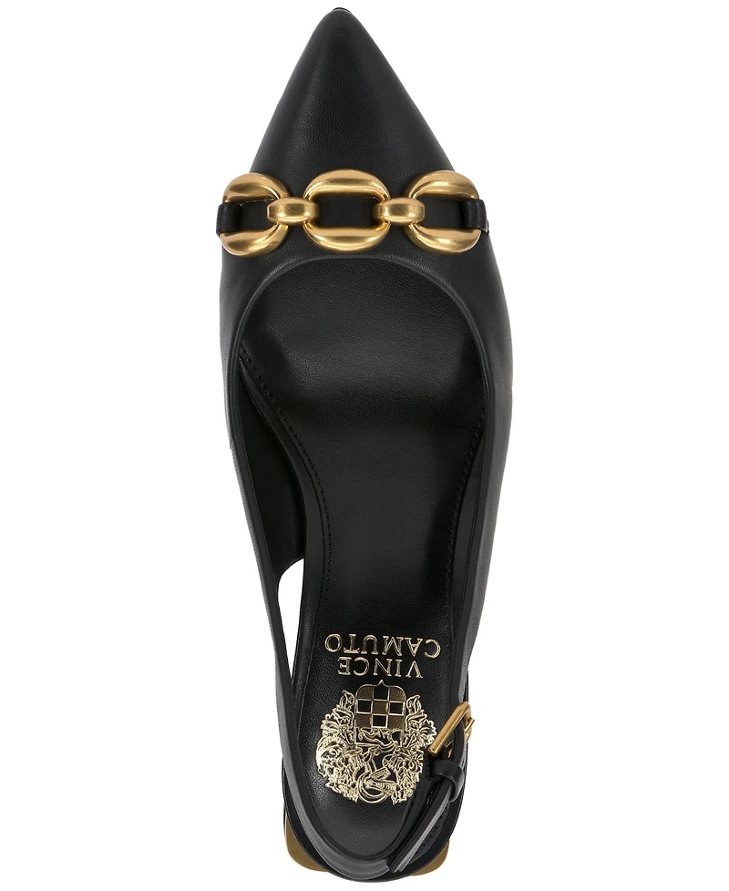 Vince Camuto Women's Hamden-o Chain Slingback Pumps