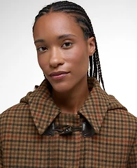 Barbour Women's Melody Checkered Hooded Coat
