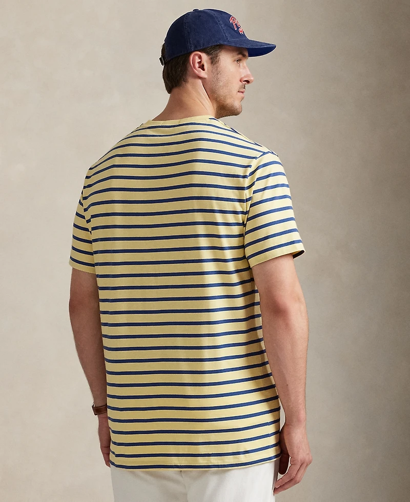 Polo Ralph Lauren Men's Big & Tall Striped Jersey Crewneck T-Shirt