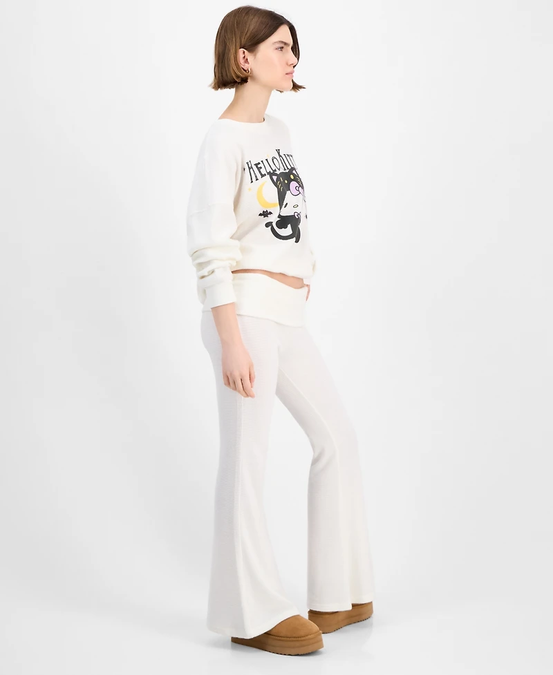 Grayson Threads, The Label Juniors Hello Kitty Thermal Fold Over Pants