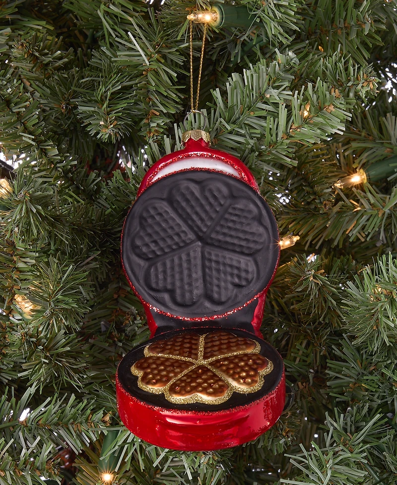 Holiday Lane Foodie Heart Waffle Maker Ornament, Macy's Exclusive