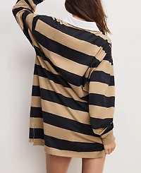 Good American Women's Cotton Jersey Polo Mini Dress