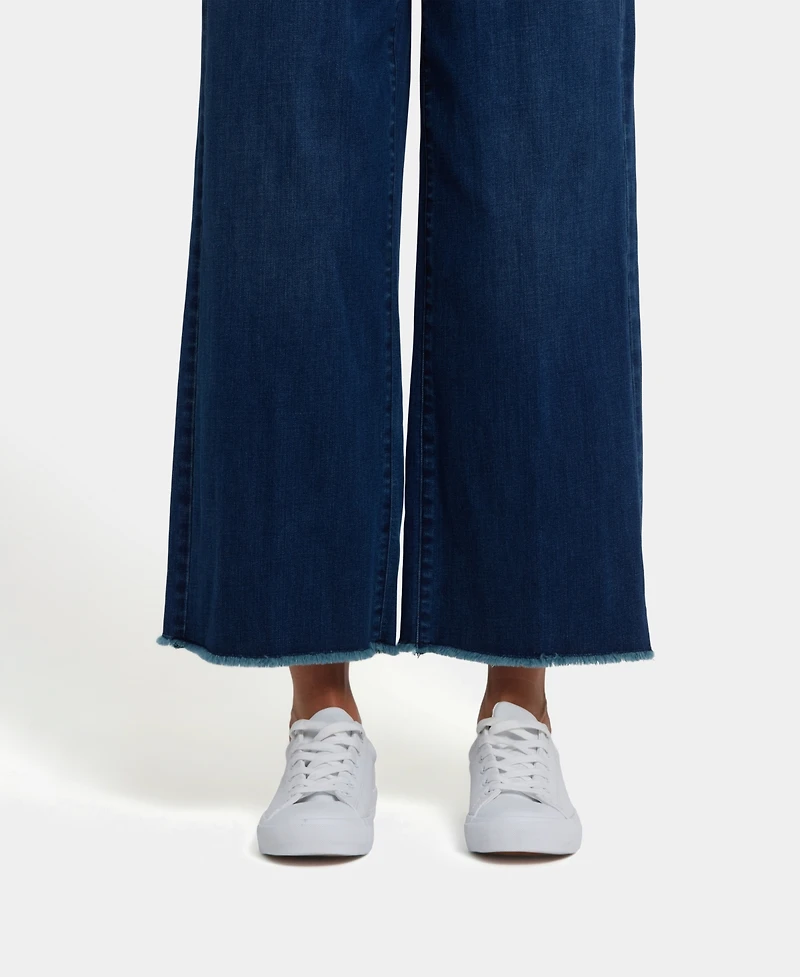 Nydj Women's Teresa Wide Leg Ankle Jeans Fray Hems