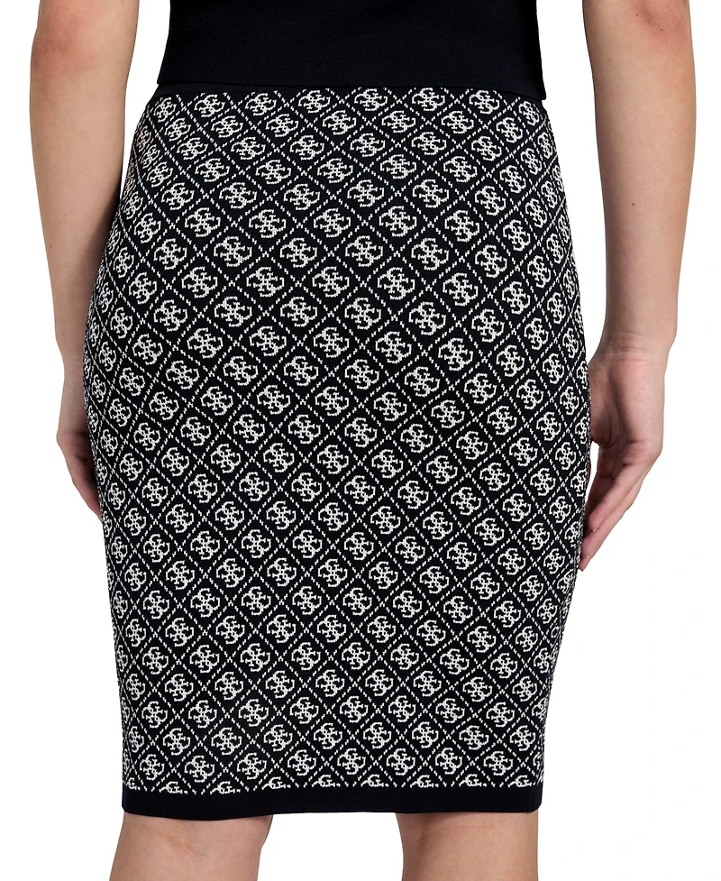 Guess Women's Lise 4G-Logo Pull-On Sweater Skirt