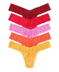 Hanky Panky Women's Signature Lace Low Rise Thong 5 Pack