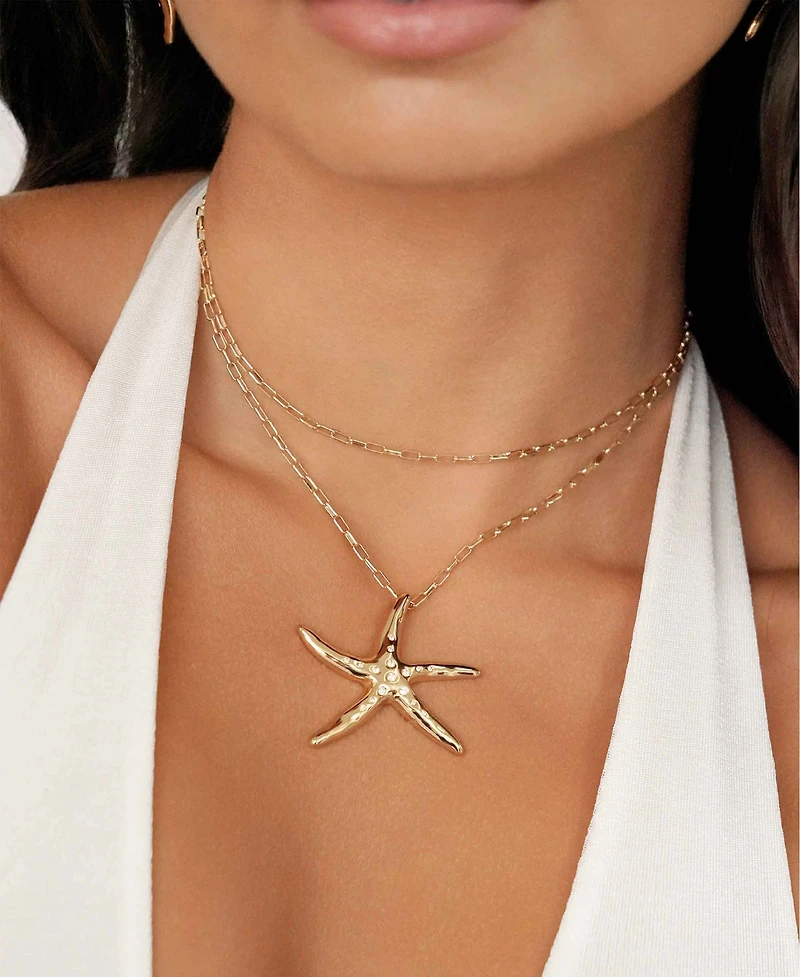 Ettika Starfish Luxe Pendant Necklace