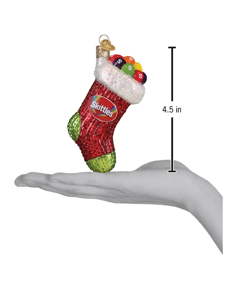Old World Christmas 4.5" Mars Wrigley Candies Skittles Stocking Ornament