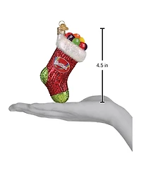 Old World Christmas 4.5" Mars Wrigley Candies Skittles Stocking Ornament