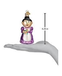 Old World Christmas 4.25" Rudolph the Red-Nosed Reindeer Cheery Mrs. Claus Ornament