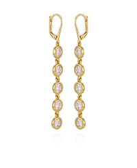 Vince Camuto Gold-Tone Cubic Zirconia Drop Earrings