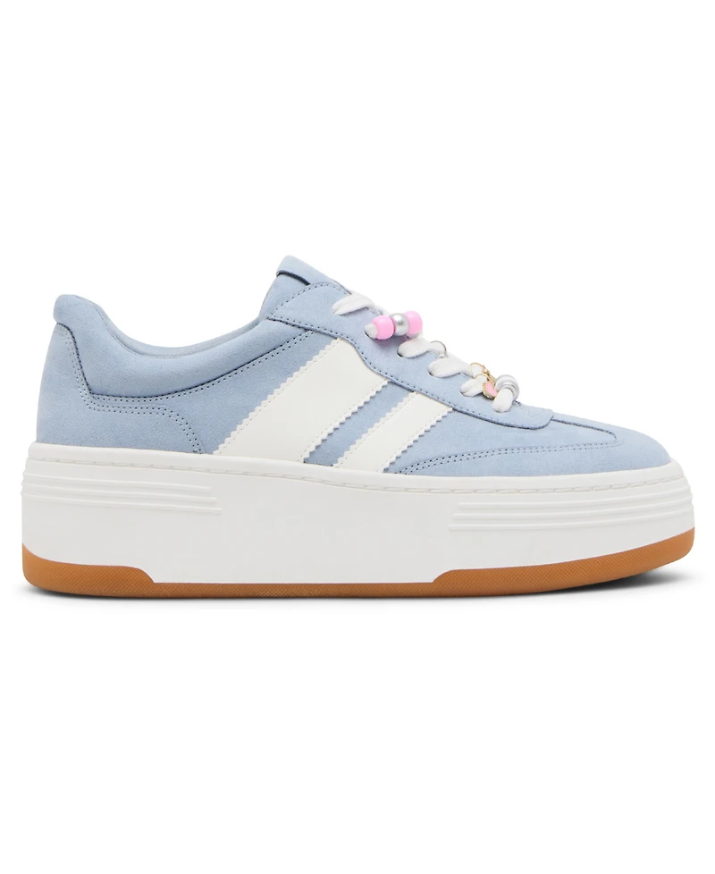 Madden Girl Women's Livvy-cb Charm Platform Lace-Up Sneakers