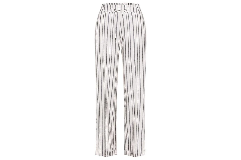 Olsen Women's Cotton Linen Striped Pant