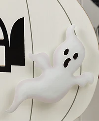 Glitzhome 35" Halloween Wooden Pumpkin Haunted House Porch Decor