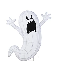 Glitzhome 35.5" Lighted Halloween Ghosts Outdoor Decor with Warm White Led Lights