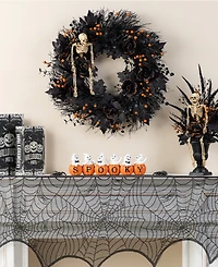 Glitzhome 4.5" Halloween Polyresin Spooky Ghost Pumpkin Table Decor