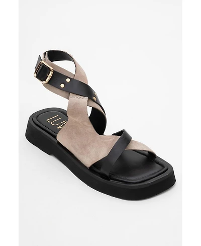 Minnea Suede Leather Sandal (Women)
