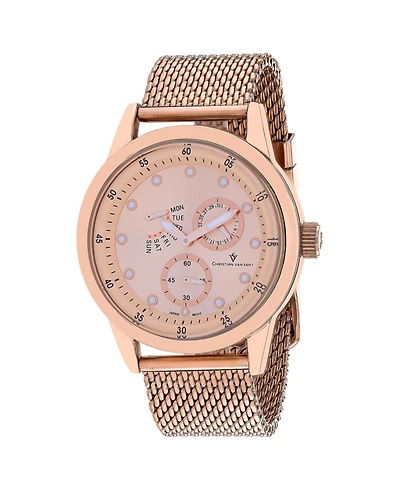 Christian Van Sant Men's Rio Rose gold Dial Watch - CV8719