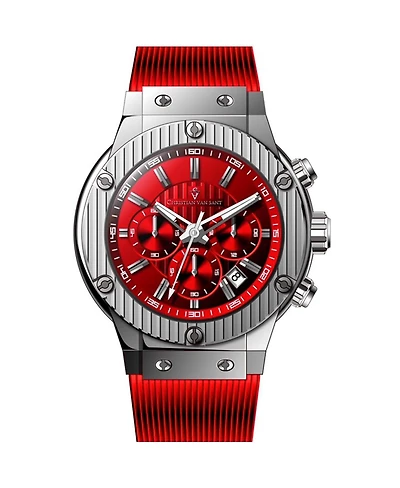 Christian Van Sant Men's Monarchy Red Dial Watch