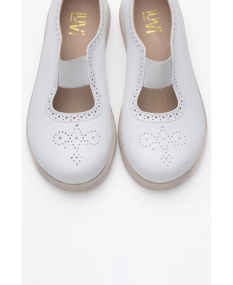 Chelle Elastic Leather Flat (Women)