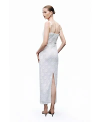 Nocturne Women's Stone Embroidered Dress