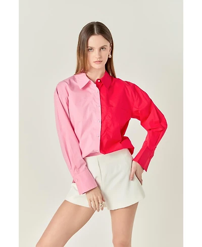English Factory Women's Colorblock Shirt