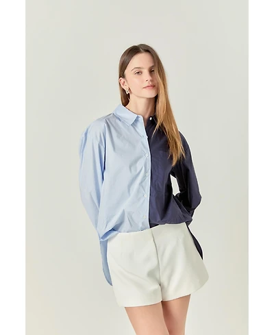English Factory Women's Colorblock Shirt