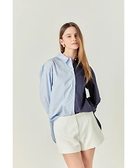 English Factory Women's Colorblock Shirt