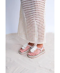 Prologue Shoes Santra Lace-Up Thong Sandals (Women)