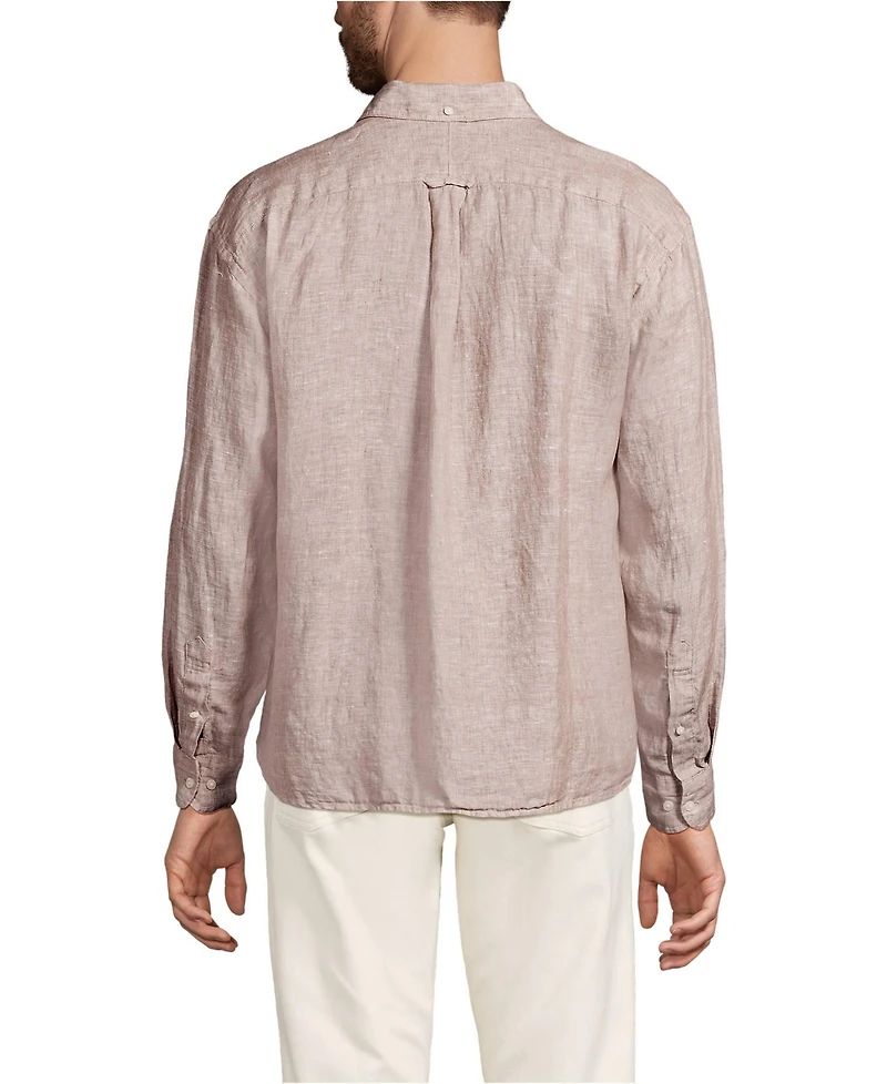 Lands' End Men's Relaxed Linen Shirt