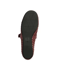 Schutz Women's Eiza Shine Studded Suede Buckle Flats