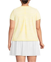 Lands' End Plus Power Performance Short Sleeve Crewneck Tee