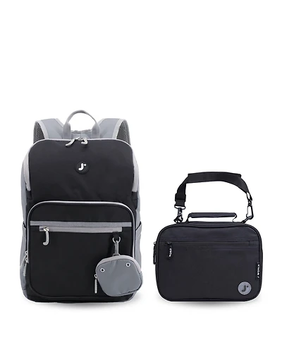 J World Boys And Girls Junior Backpack With Lunch Box For School
