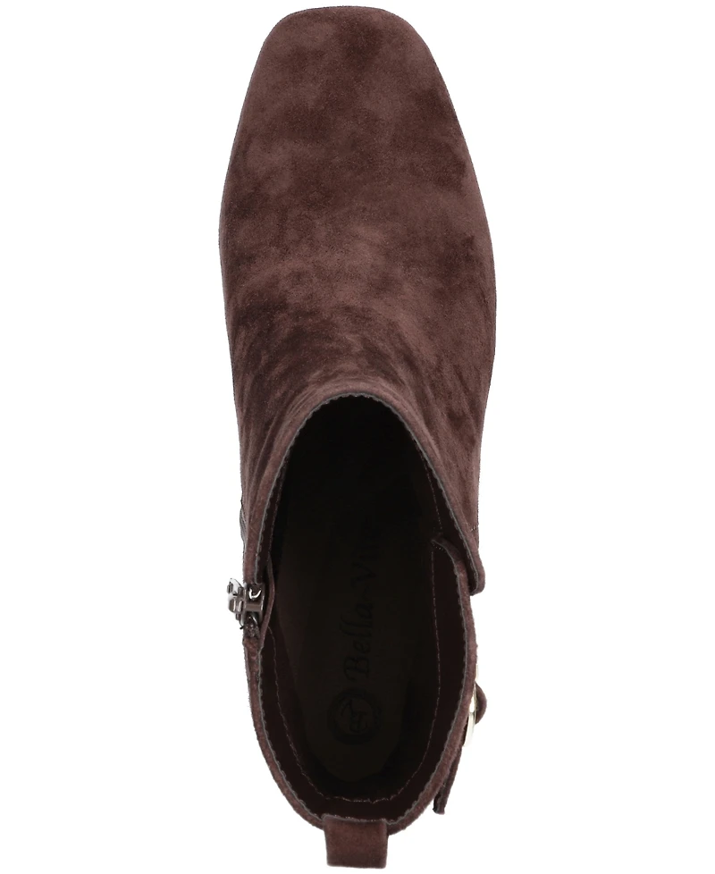 Bella Vita Women's Orchard Square Toe Ankle Booties