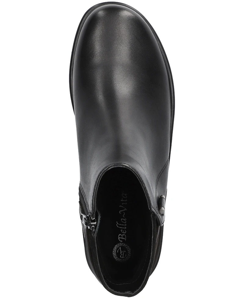 Bella Vita Women's Sueann Round Toe Ankle Booties