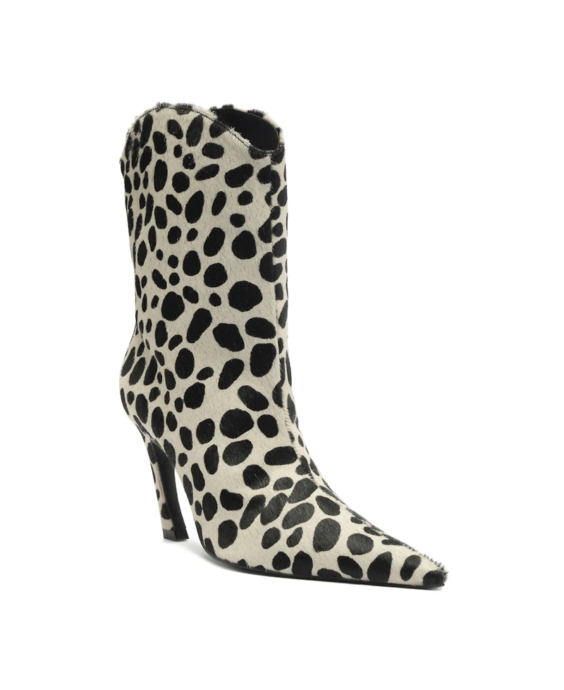 Schutz Women's Maryann Curve Pointy Toe Booties