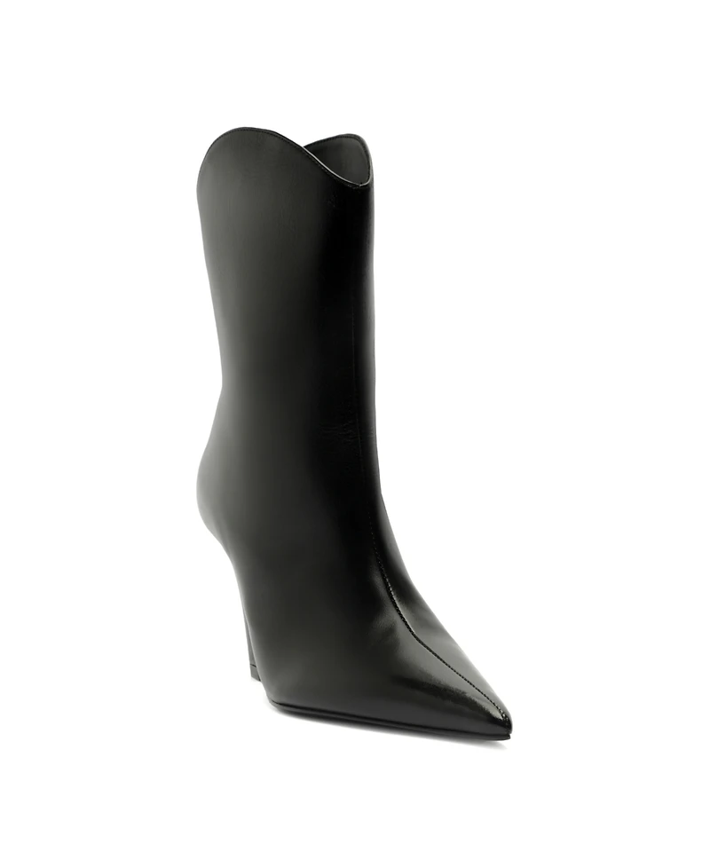 Schutz Women's Maryann Curve Pointy Toe Booties