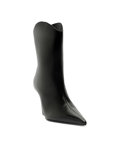 Schutz Women's Maryann Curve Pointy Toe Booties